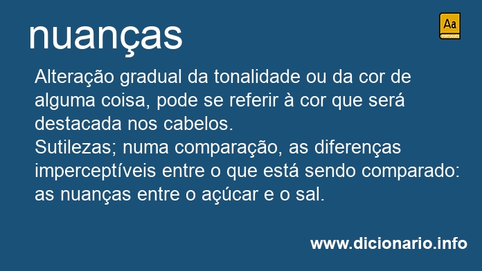 Significado de nuanas