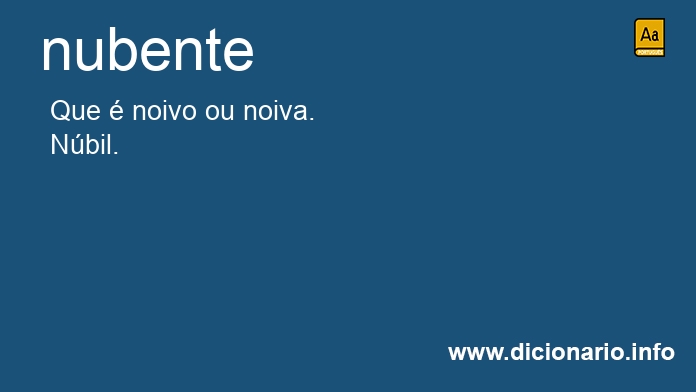 Significado de nubentes