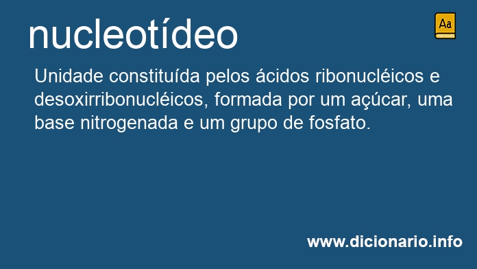 Significado de nucleotdeo