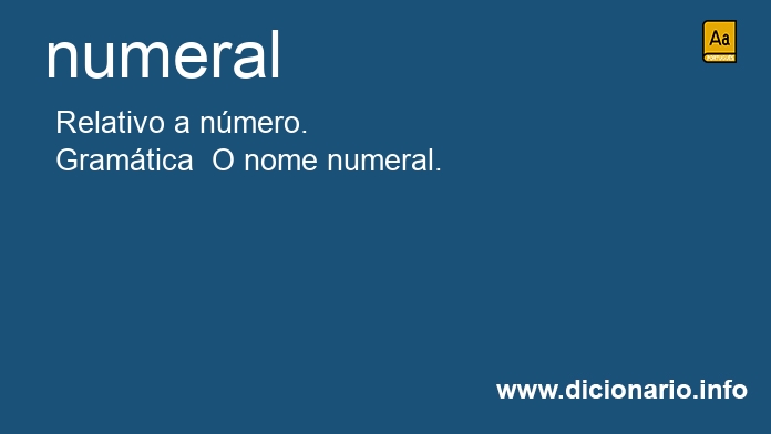 Significado de numeral