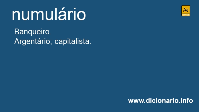 Significado de numulrio