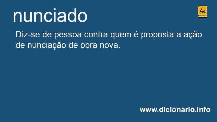 Significado de nunciado
