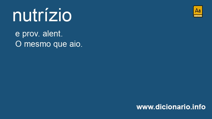 Significado de nutrzio