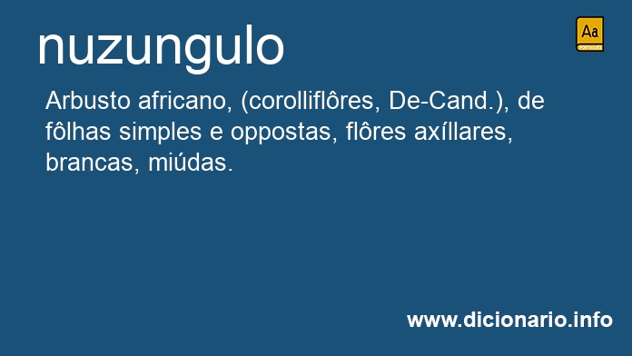 Significado de nuzungulo