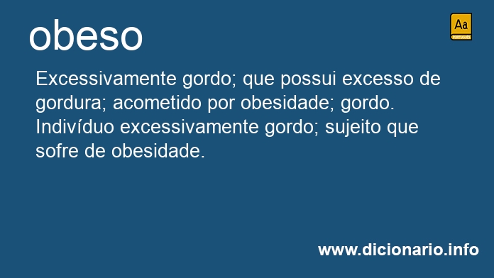 Significado de obesa