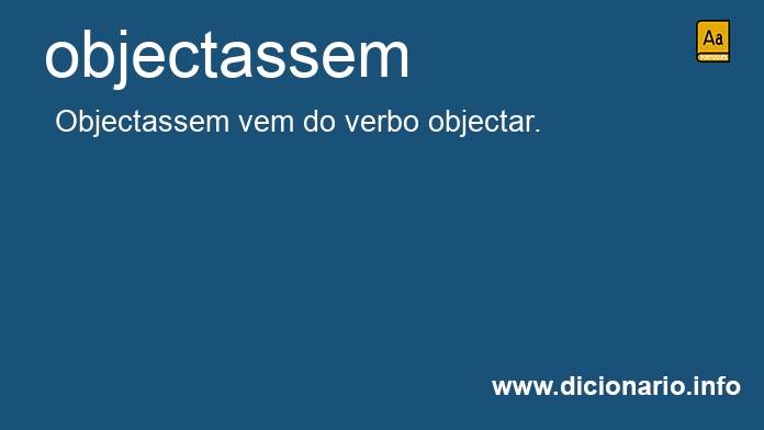 Significado de objectassem