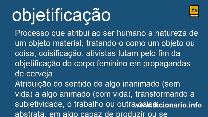 Significado de objetificao