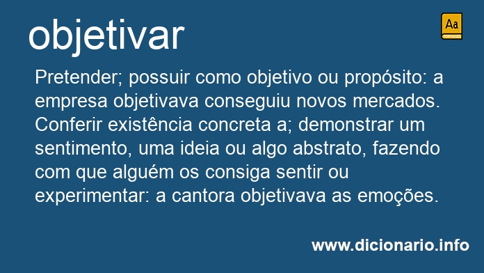 Significado de objetivam