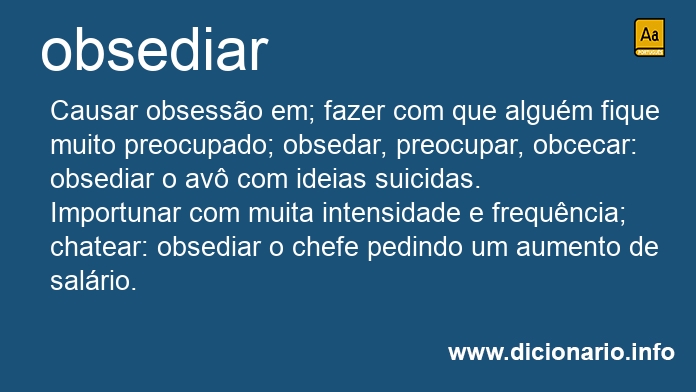 Significado de obsediou