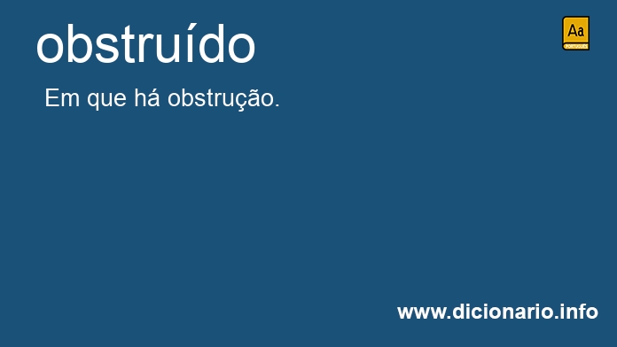 Significado de obstrudo