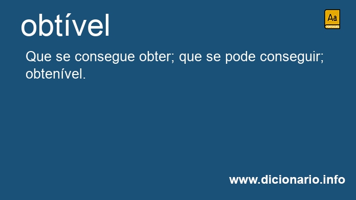 Significado de obtvel