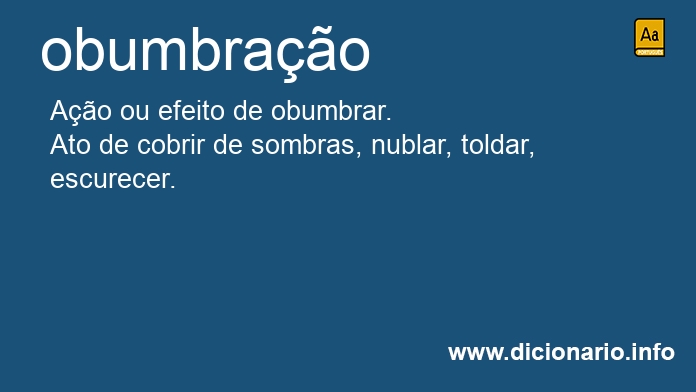 Significado de obumbrao