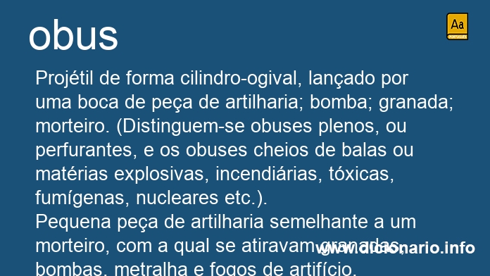 Significado de obus