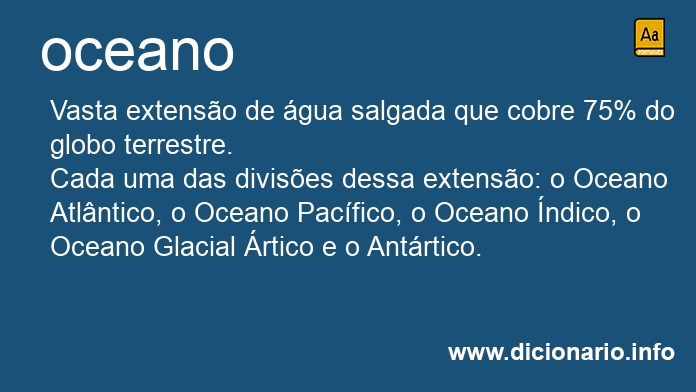 Significado de oceano