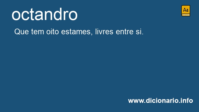 Significado de octandro