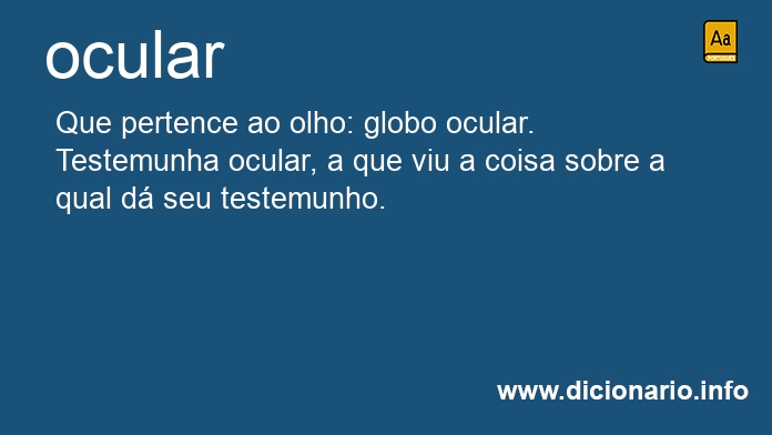 Significado de oculam