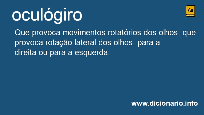 Significado de oculgira