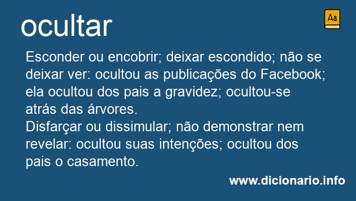 Significado de ocultars