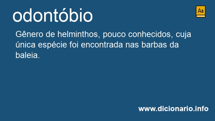 Significado de odontbio