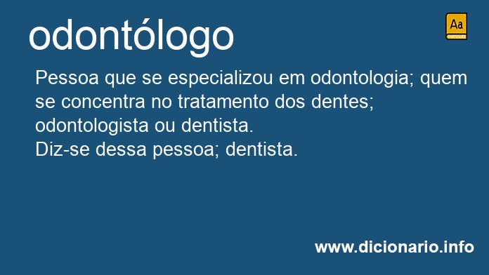 Significado de odontlogos