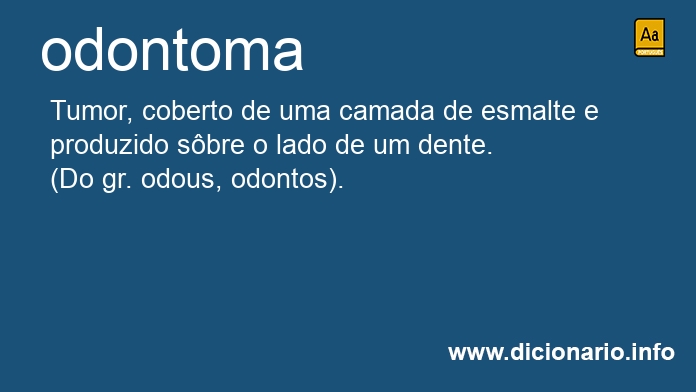 Significado de odontoma