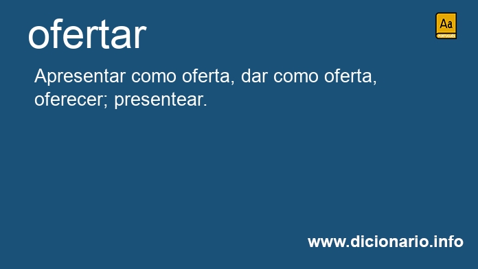 Significado de ofertars