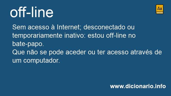 Significado de off-line