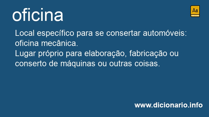 Significado de oficina