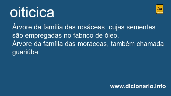 Significado de oiticica