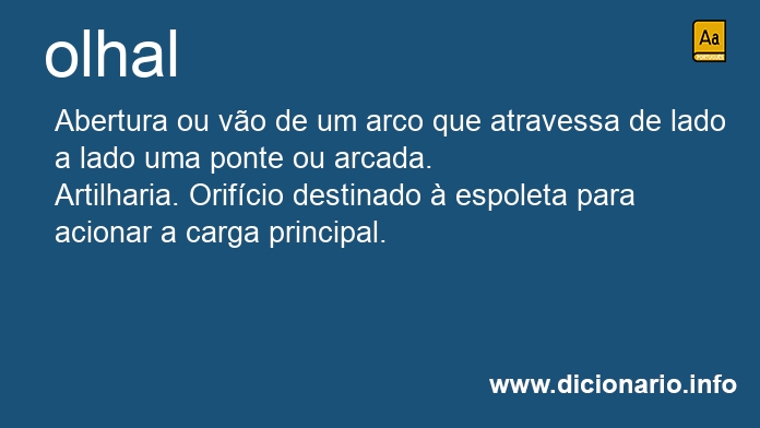 Significado de olhal