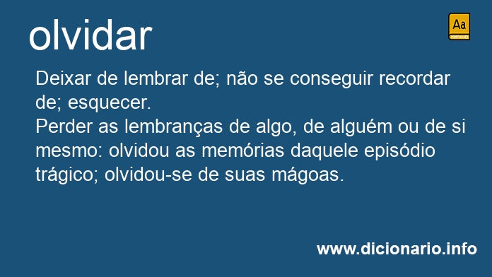 Significado de olvidars