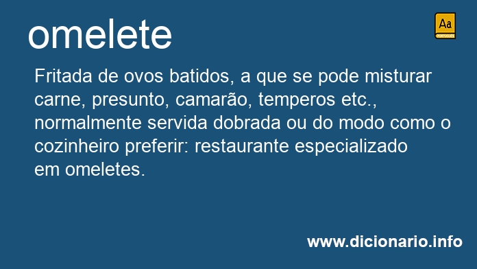 Significado de omeletes