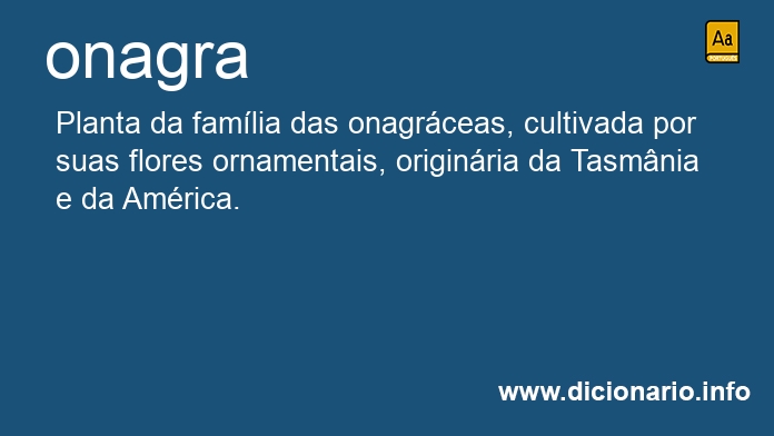 Significado de onagra