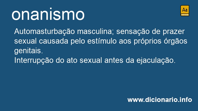 Significado de onanismos