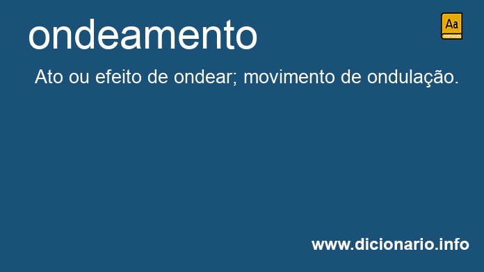 Significado de ondeamento