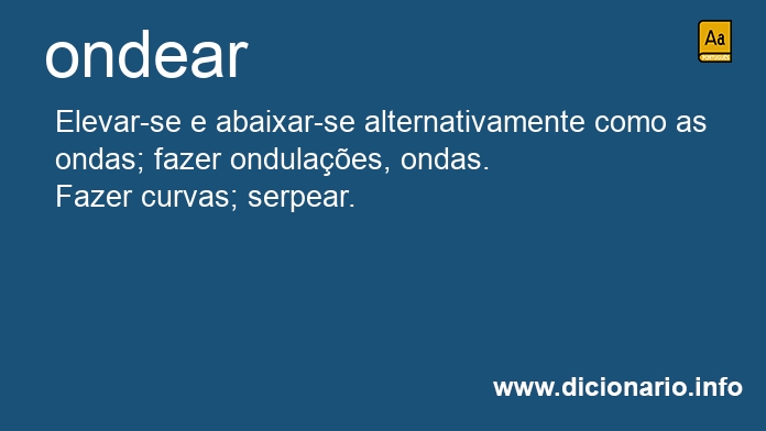 Significado de ondear