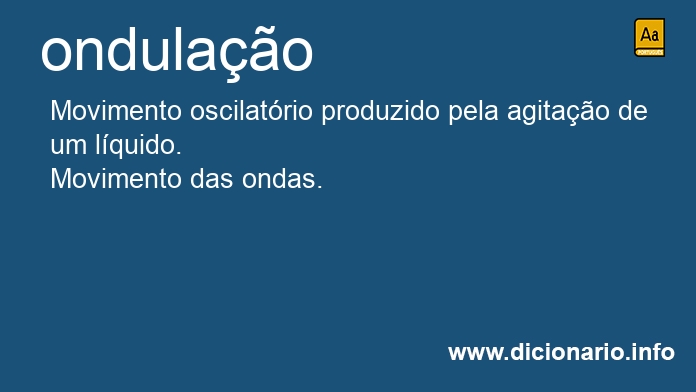 Significado de ondulaes