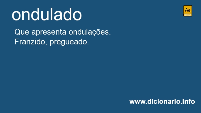 Significado de ondulada