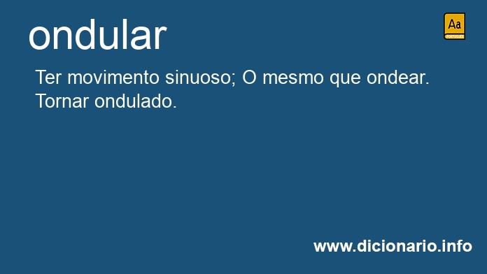 Significado de ondulavam