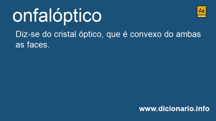 Significado de onfalptico