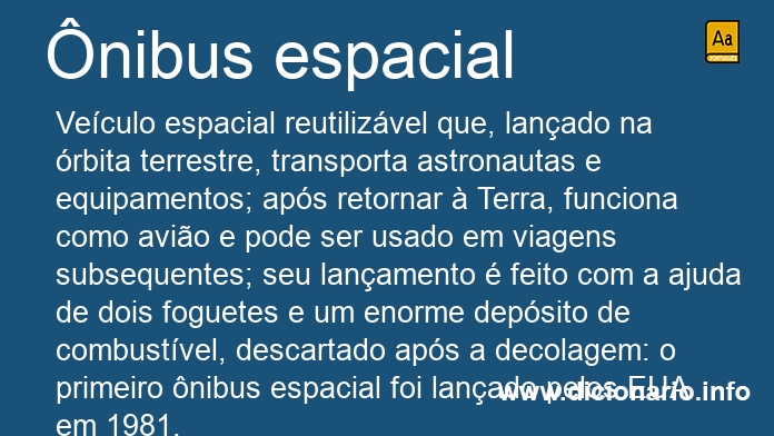 Significado de nibus espacial