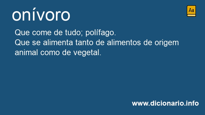 Significado de onvoro