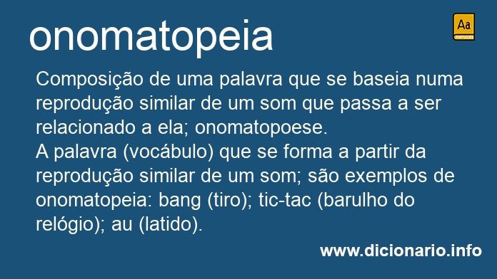 Significado de onomatopeia