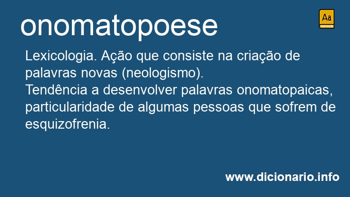 Significado de onomatopoese