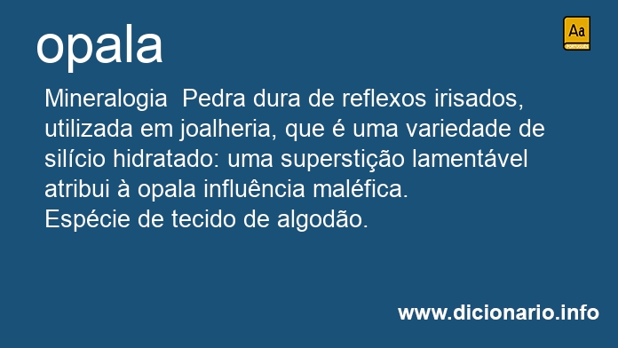 Significado de opala