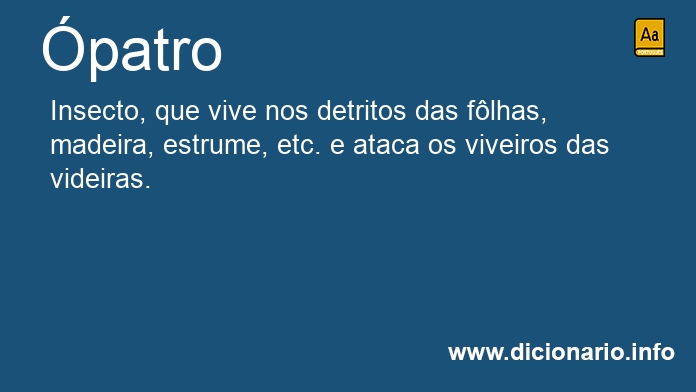 Significado de patro