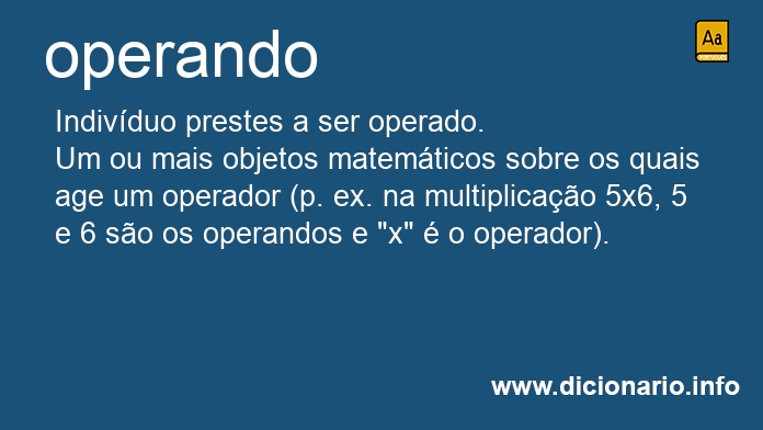 Significado de operando