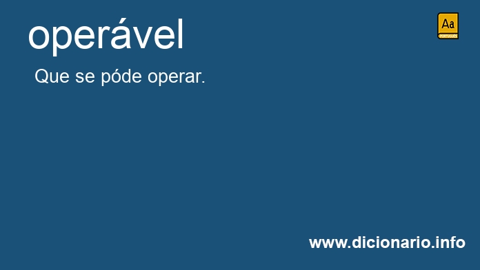 Significado de opervel
