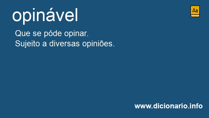 Significado de opinvel