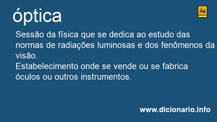 Significado de pticas